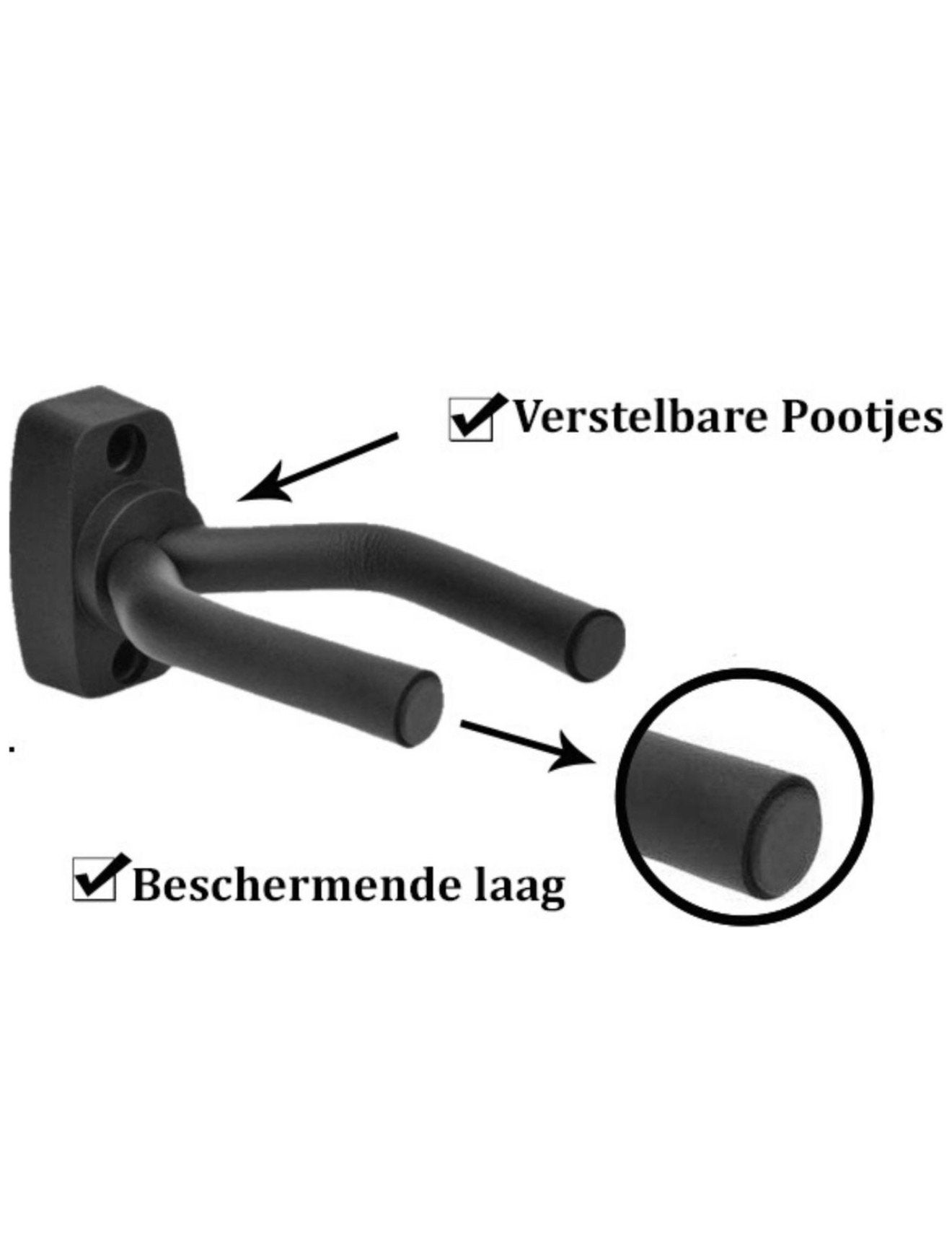 Gitaar wandbeugel (2 stuks) - Gratis ophalen, Ophalen of Verzenden, Zo goed als nieuw, Klassieke of Spaanse gitaar