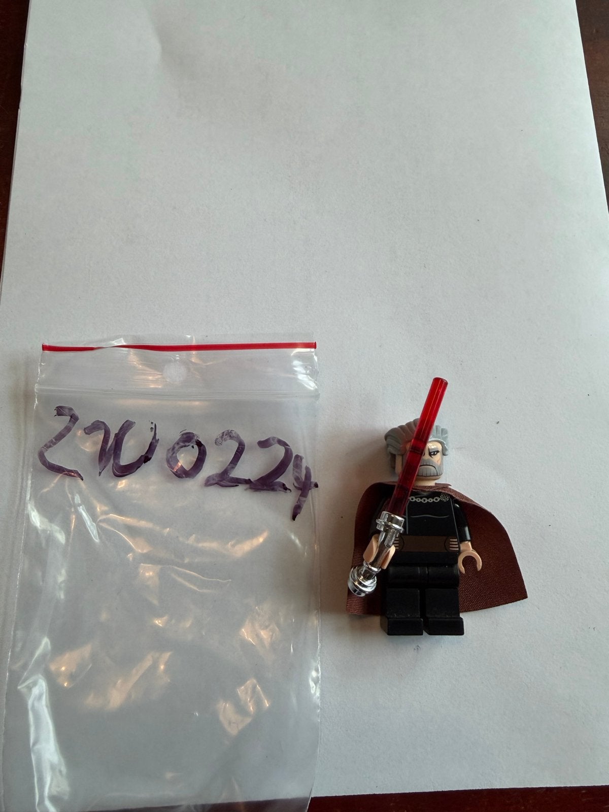 Lego Star Wars SW0224 Count Dooku minifiguur, Ophalen of Verzenden, Gebruikt, Lego