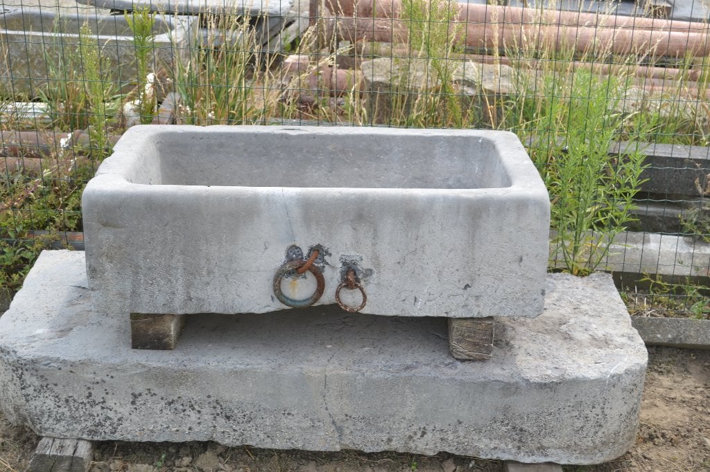antieke arduinen trog met ringen, Ophalen, Steen, Gebruikt, Minder dan 30 cm