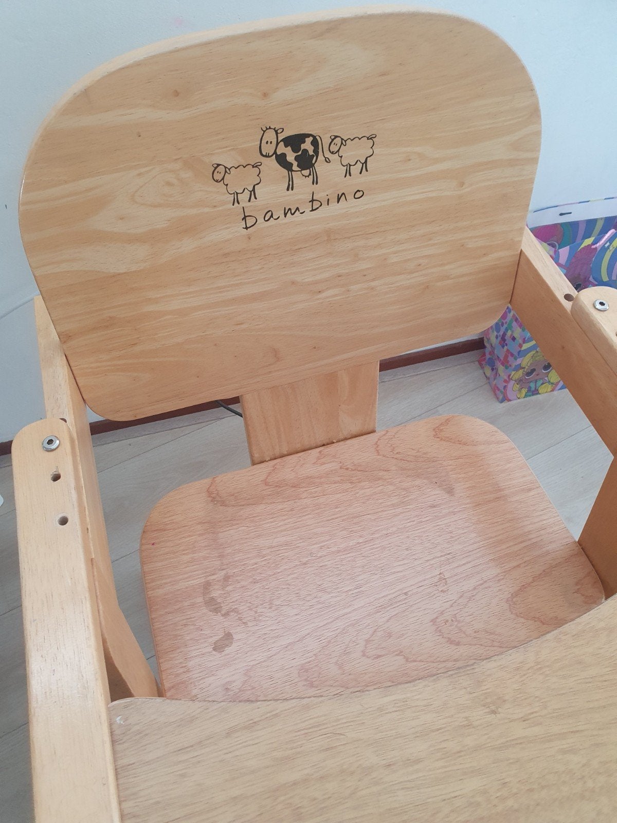 Bambino meegroeistoel - Houten kinderstoel, Ophalen, Gebruikt, Meegroeistoel