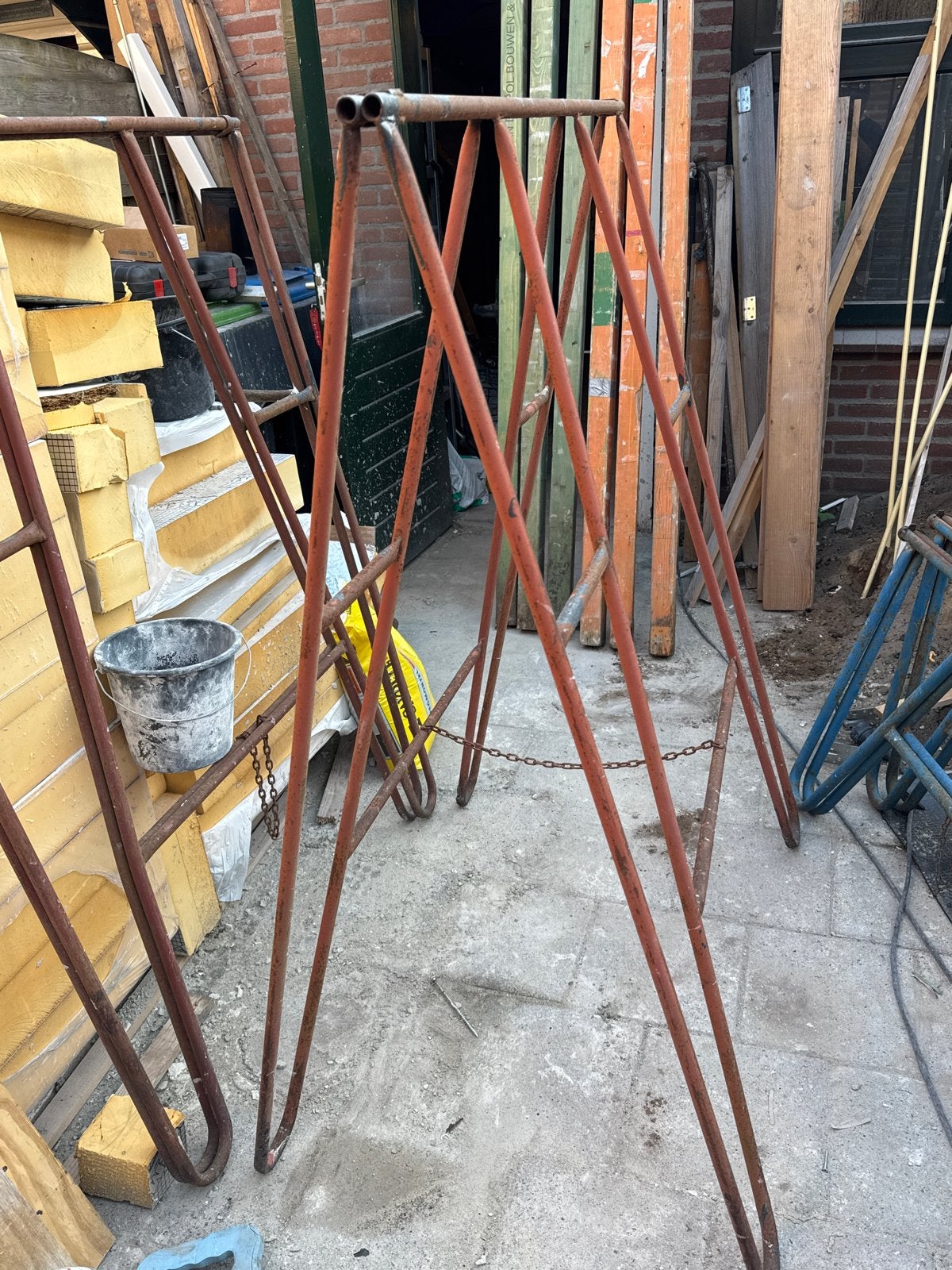 Set van 4 gebruikte metsel schragen, 110x145cm, Ophalen, Gebruikt, Overige typen, Minder dan 2 meter