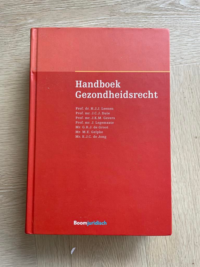 Handboek Gezondheidsrecht, Boeken, Verzenden, Zo goed als nieuw