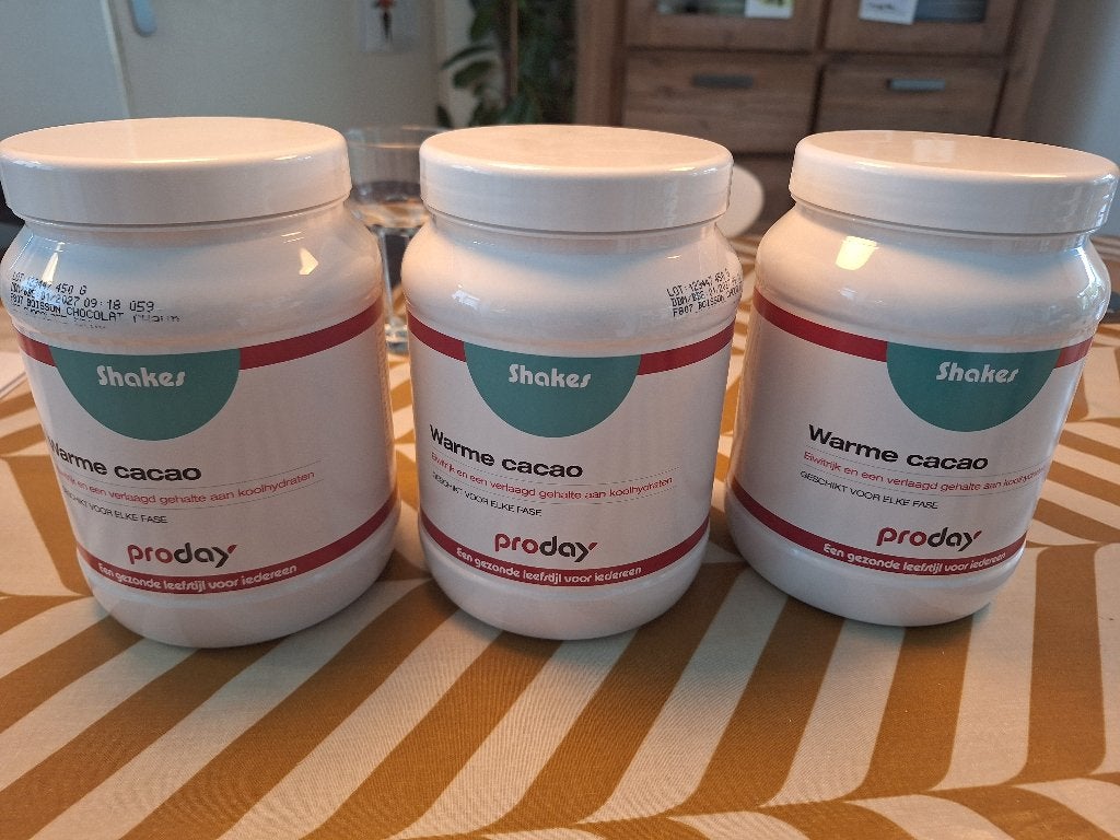 Proteine shakes proday - warme cacao, Sport en Fitness, Ophalen of Verzenden, Nieuw, Poeder of Drank