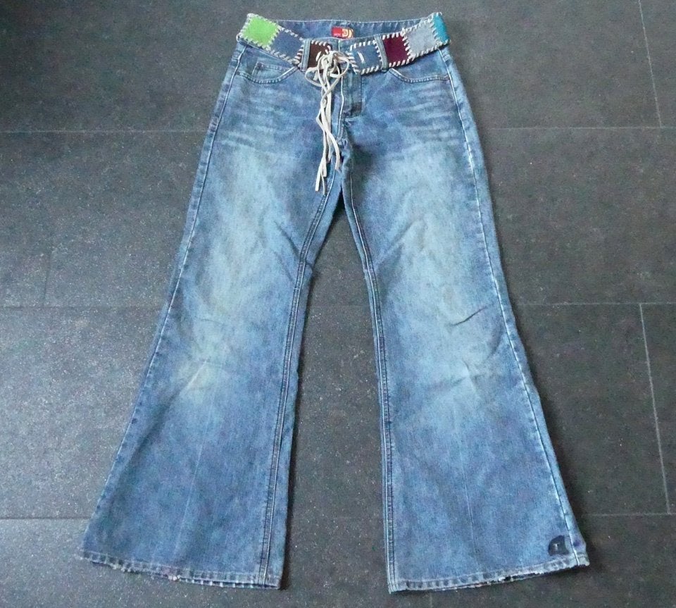Esprit boho jeans blauw bootcut dames broek maat W 36 short, Blauw, Ophalen of Verzenden, W28 - W29 (confectie 36), Gedragen