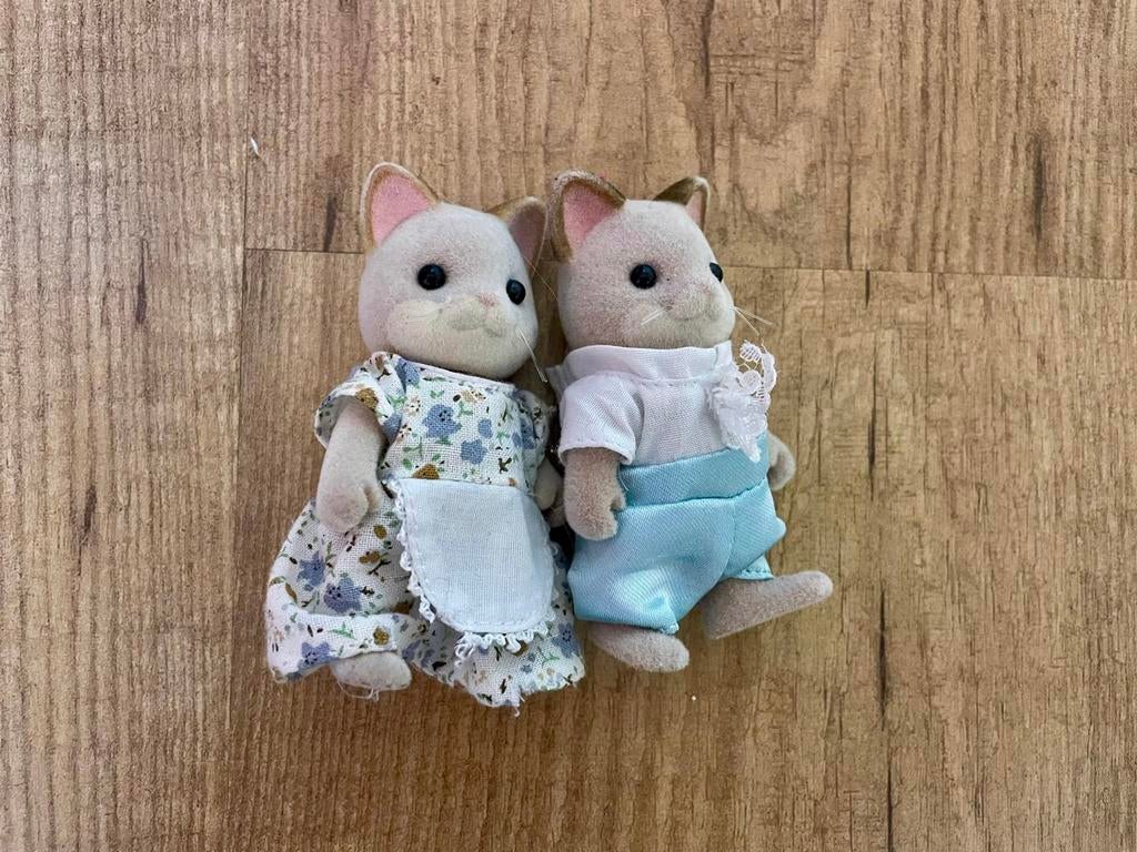 Sylvanian Families 2 katten, Ophalen, Zo goed als nieuw, Poppenhuis