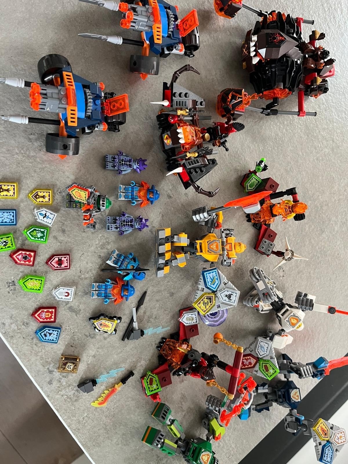 Grote partij LEGO Nexo Knights sets met instructies, Lego, Ophalen of Verzenden, Zo goed als nieuw, Inclusief instructies