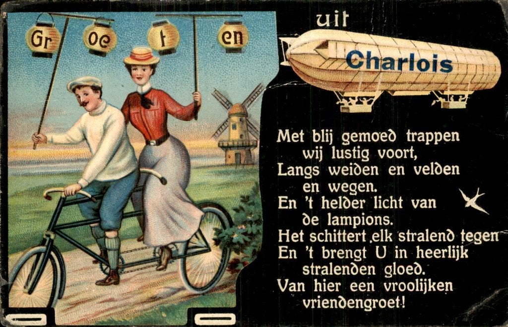 Vlissingen - Luchtschip - Charlois, Ophalen of Verzenden, Voor 1920, Gelopen, Zeeland