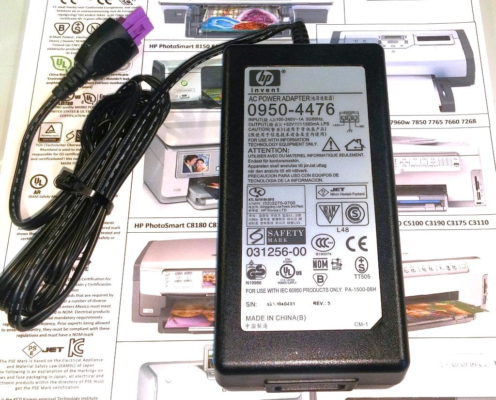 HP 0950-4476 LITE-ON PA-1500-06H 32V 1560mA 50W AC Adapter, Computers en Software, Printerbenodigdheden, Ophalen of Verzenden