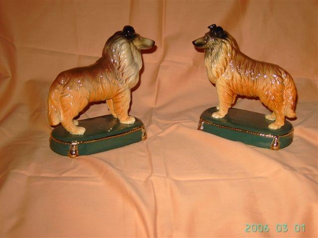 Porseleinen beelden Schotse Collie stelletje, Ophalen of Verzenden, Zo goed als nieuw, Dier