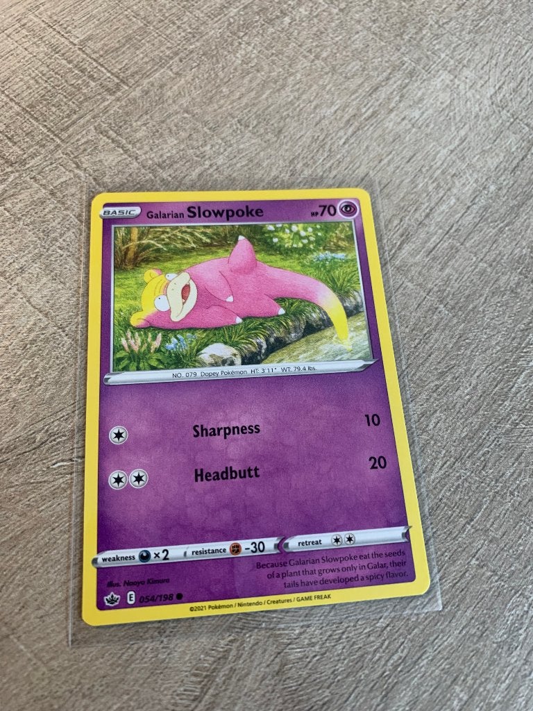 Galarian Slowpoke 054/187 Chilling Reign - Pokémon Kaart, Ophalen of Verzenden, Nieuw, Losse kaart