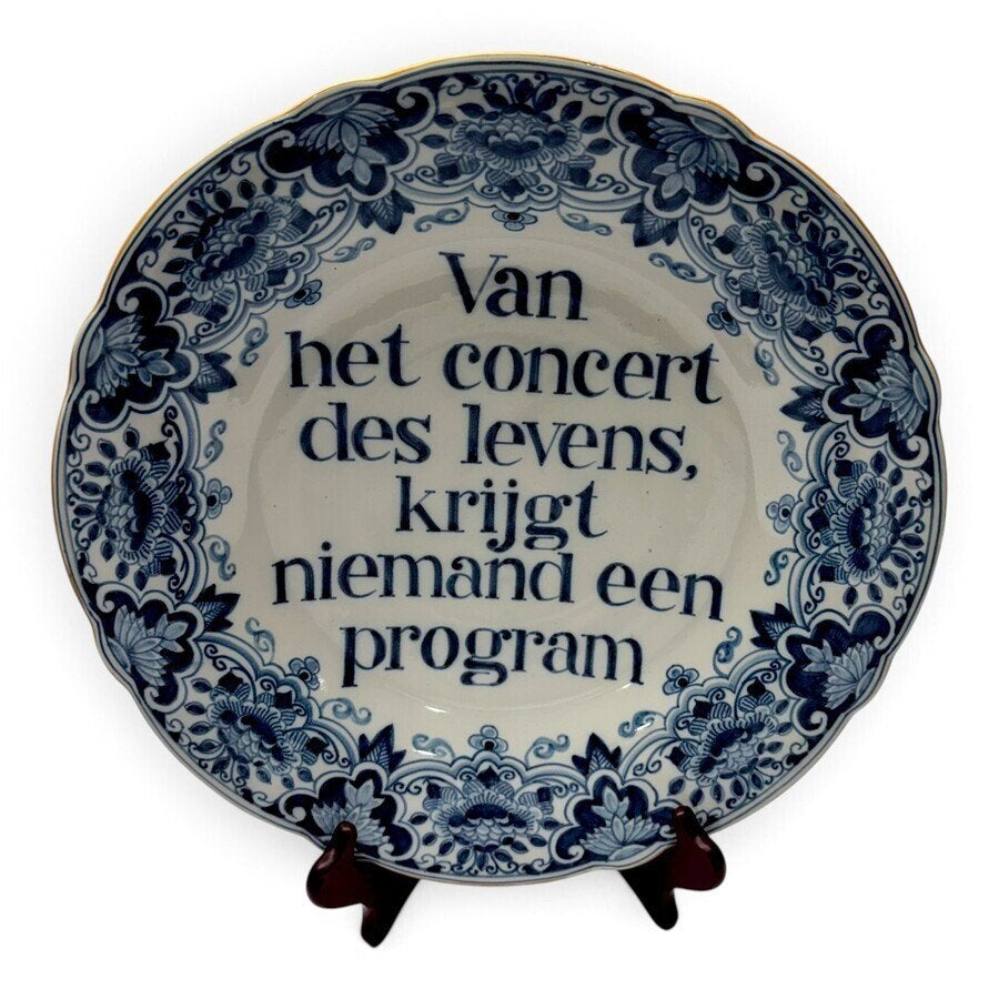 Twee Tichelaar spreukborden ‘van het concert des levens’, Antiek en Kunst, Ophalen of Verzenden