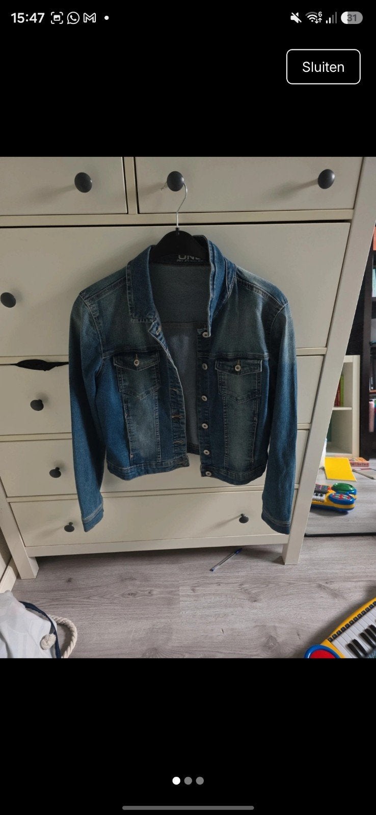 ONLY spijkerjasje maat 42, Kleding | Dames, Blauw, Maat 42/44 (L), Ophalen of Verzenden, ONLY