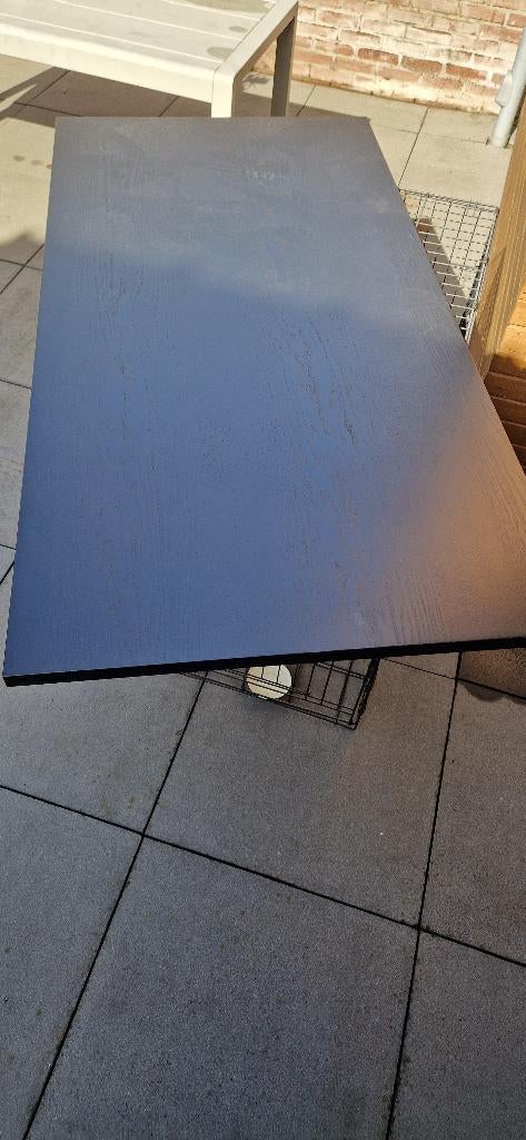 Ikea Idason tafel / bureau blad zwart 160 x 80, Ophalen, Zo goed als nieuw