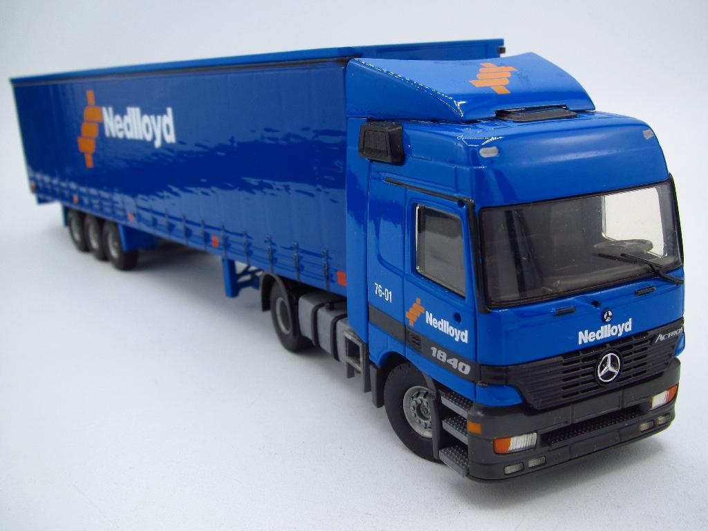 Tekno - Mercedes Actros model '' Nedlloyd '' 1:50, Hobby en Vrije tijd, Modelauto's | 1:50, Ophalen of Verzenden, Gebruikt, Bus of Vrachtwagen