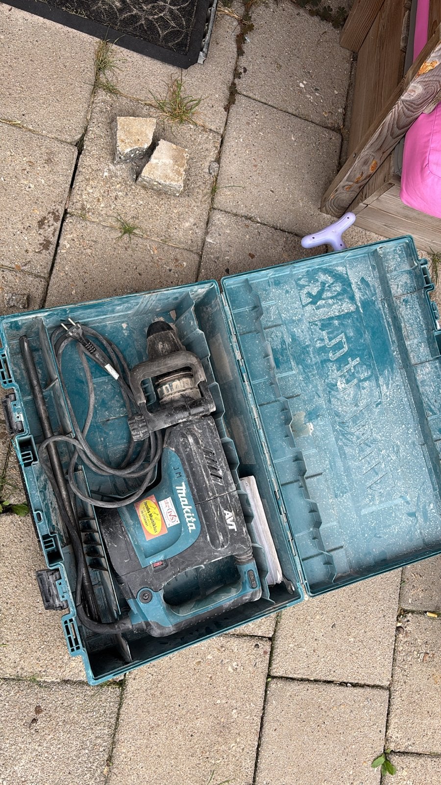 Makita HM0871C AVT Breekhamer in koffer, Ophalen of Verzenden, Gebruikt