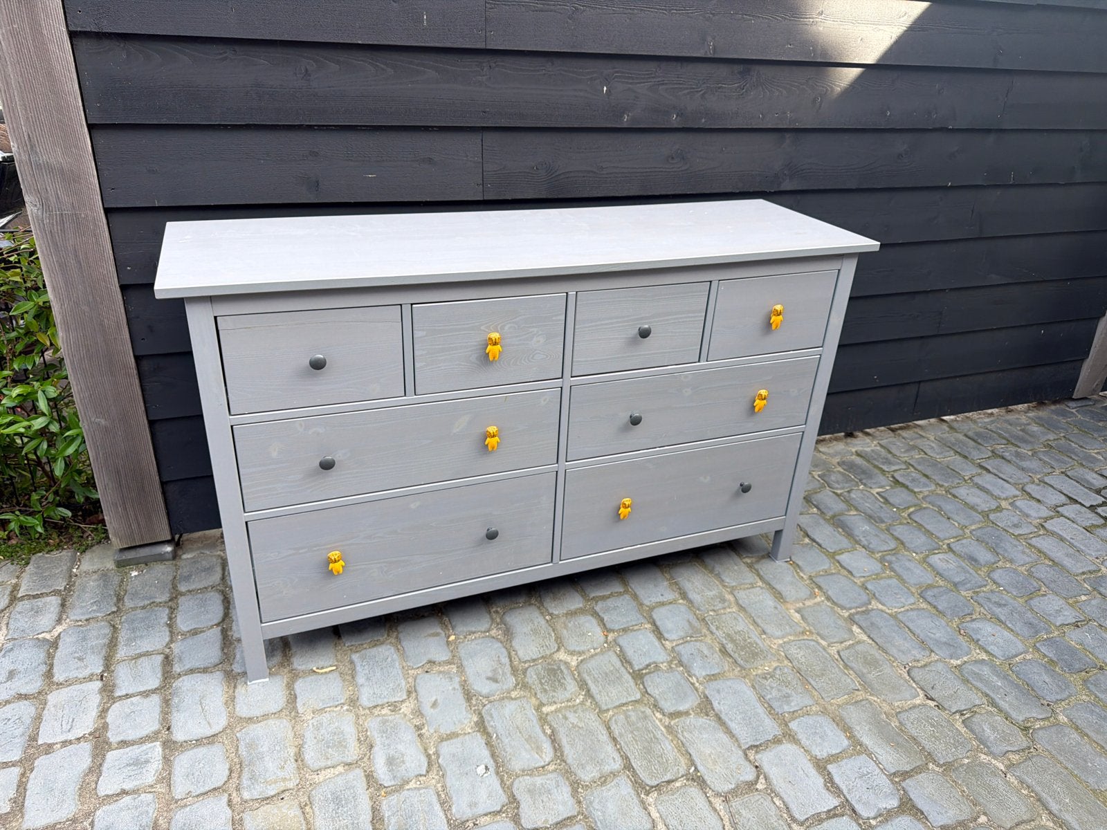 Grijze IKEA ladekast / commode met 8 laden, Huis en Inrichting, Ophalen, Gebruikt, 5 laden of meer, 100 tot 150 cm