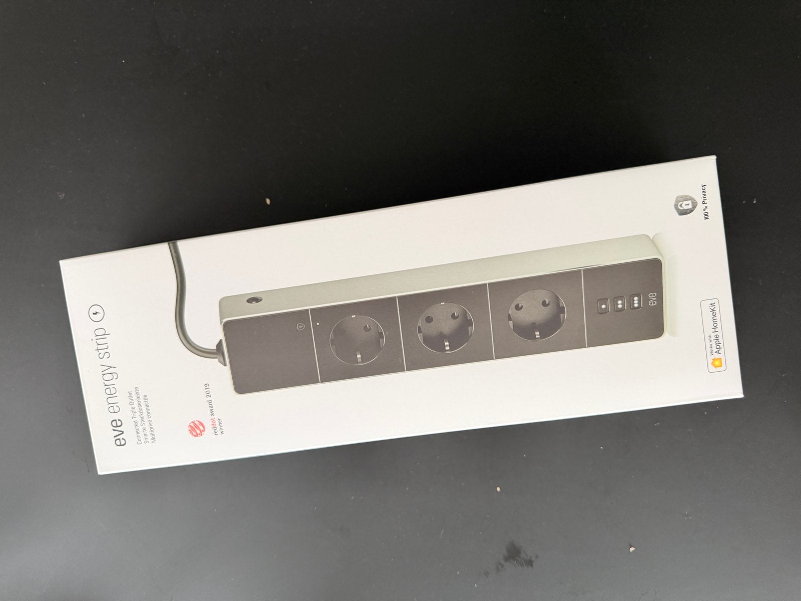 Eve Energy Strip - Slimme stekkerdoos met 3 stopcontacten, Nieuw, Ophalen of Verzenden, Wit, Metaal