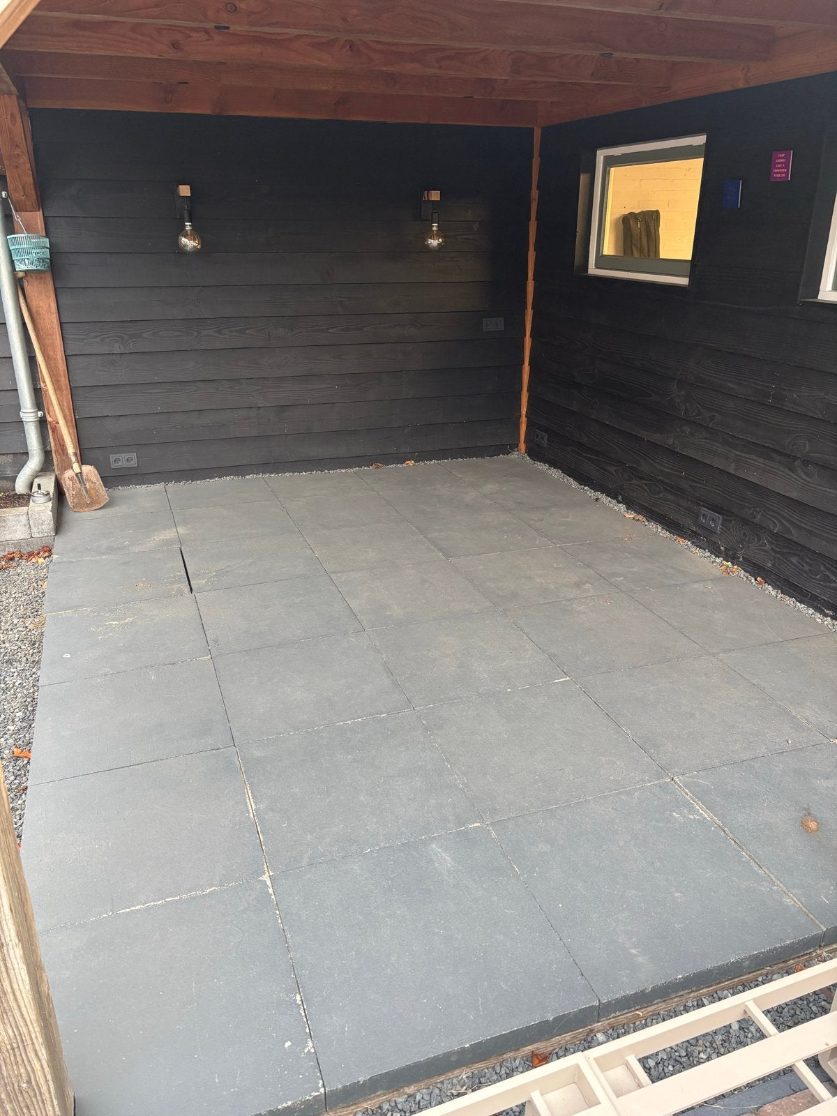 12m² Antraciet Beton Terrastegels 60x60 cm (35 stuks), Tuin en Terras, Ophalen, Gebruikt, 10 m² of meer, Beton