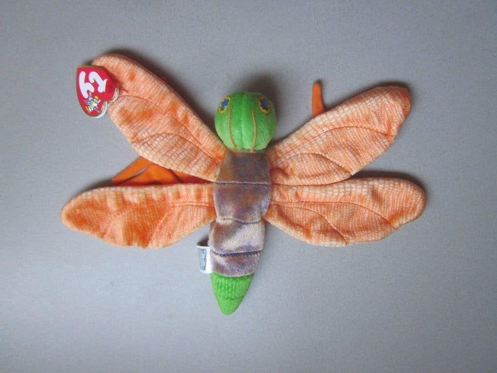 TY Beanie Baby Glow Vuurvliegje 04-01-2000 met kaartje, Overige karakters, Overige typen, Ophalen of Verzenden, Meerkleurig