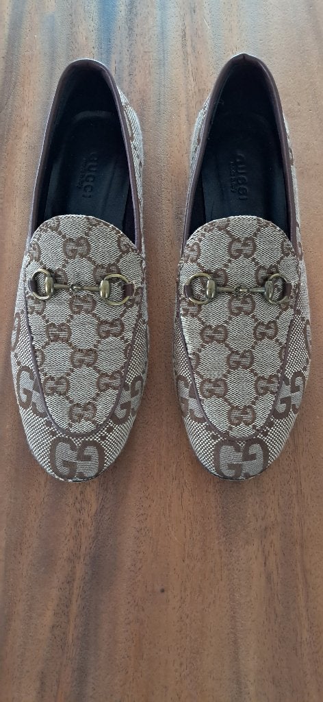 Gucci Loafers dames, Bruin, Verzenden, Instappers, Zo goed als nieuw