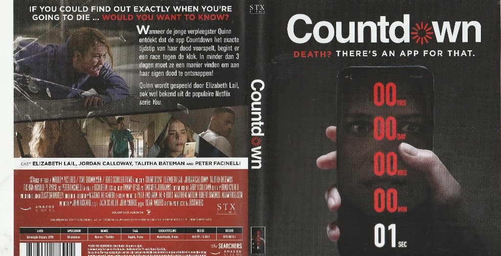 Countd wn blu ray ( ned. Ondert. ), Ophalen of Verzenden, Zo goed als nieuw, Thrillers en Misdaad
