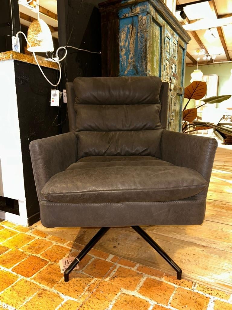 Fauteuil leer, Ophalen, Modern, klassiek, industrieel, Nieuw, 50 tot 75 cm