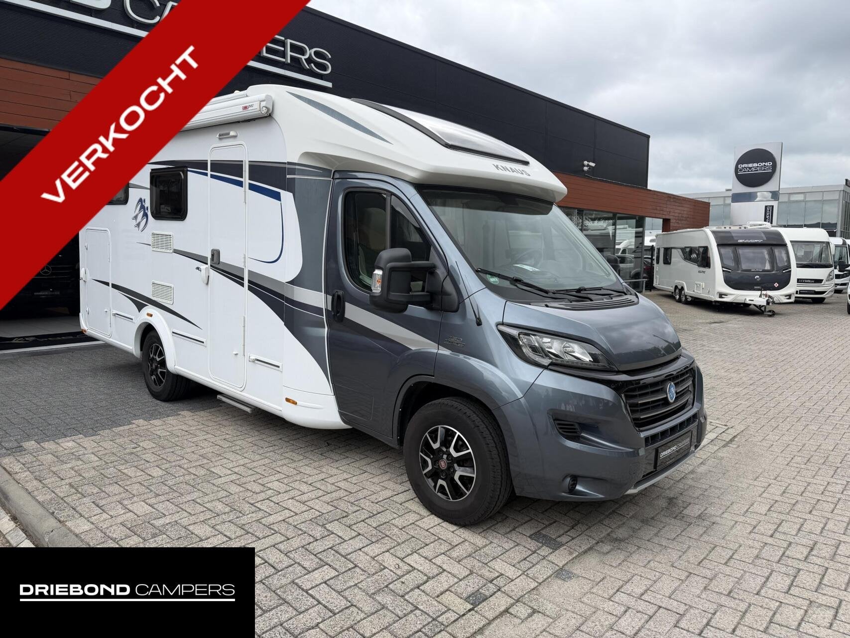 Knaus 650 Meg Sun Ti Automaat Enkele Bedden Vlakke Vloer, Caravans en Kamperen, Campers, Automaat, Airbags, 6 tot 7 meter, Bedrijf