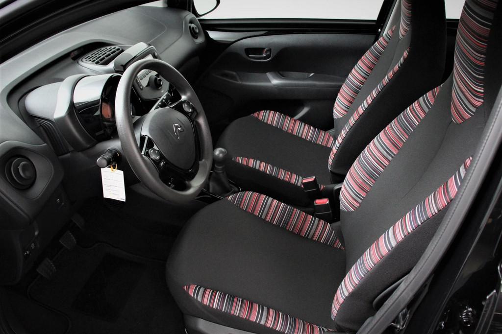 Citroen C1 1.0 VTi Feel Airco Bluetooth Led DAB Radio, Auto's, Stof, Gebruikt, Euro 6, 4 stoelen