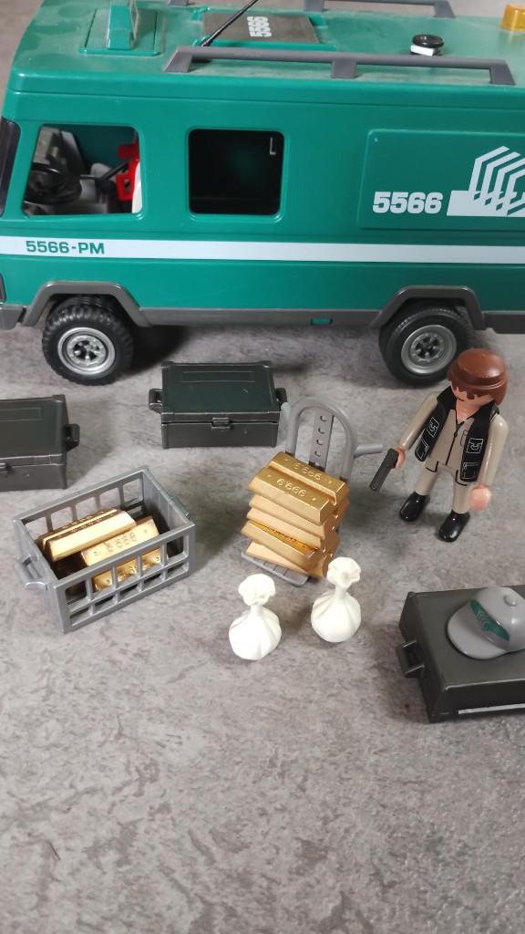 Playmobil City Action geldwagen - set 5566, Ophalen of Verzenden, Gebruikt, Complete set