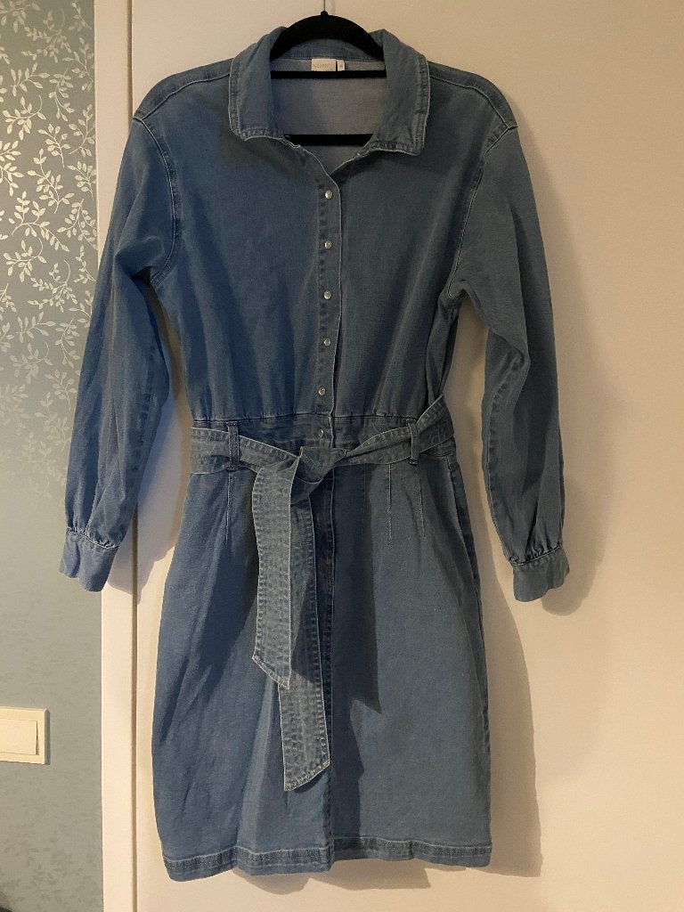Numph blousejurk, spijkerjurk. Maat S, Blauw, Ophalen of Verzenden, Zo goed als nieuw, Numph