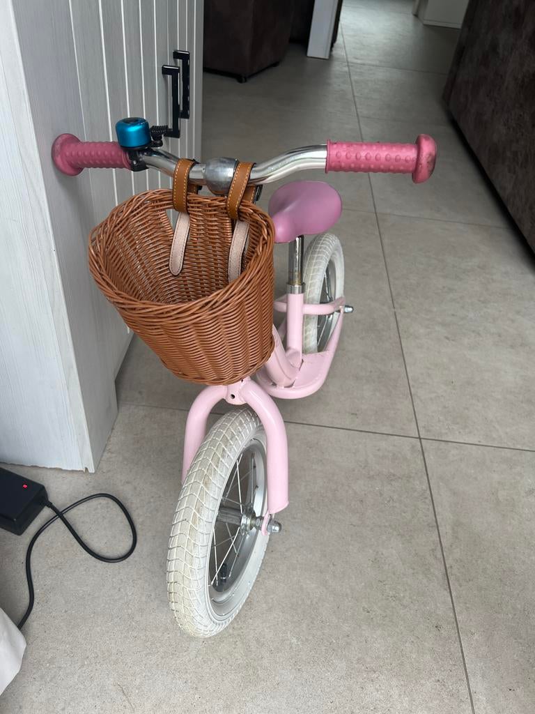 Janod Bikloon Vintage loopfiets roze, Ophalen, Gebruikt, Loopfiets