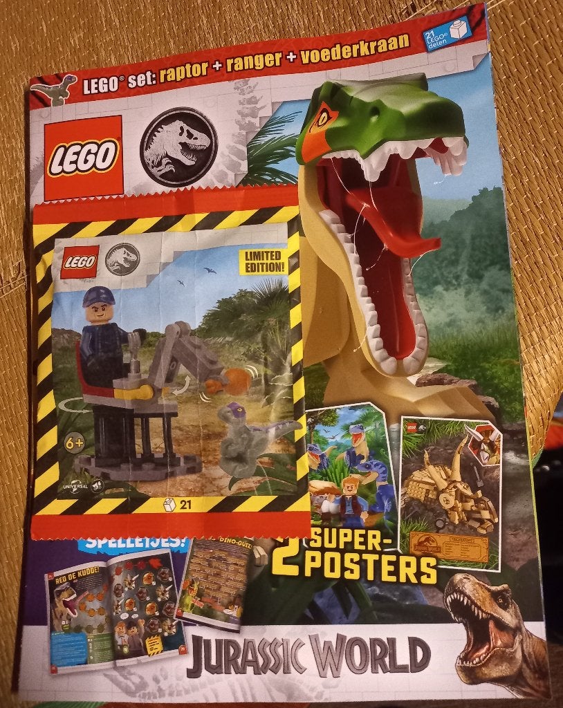 Lego Jurassic World ranger raptor voederkraan , in zakje op, Kinderen en Baby's, Speelgoed | Duplo en Lego, Ophalen of Verzenden