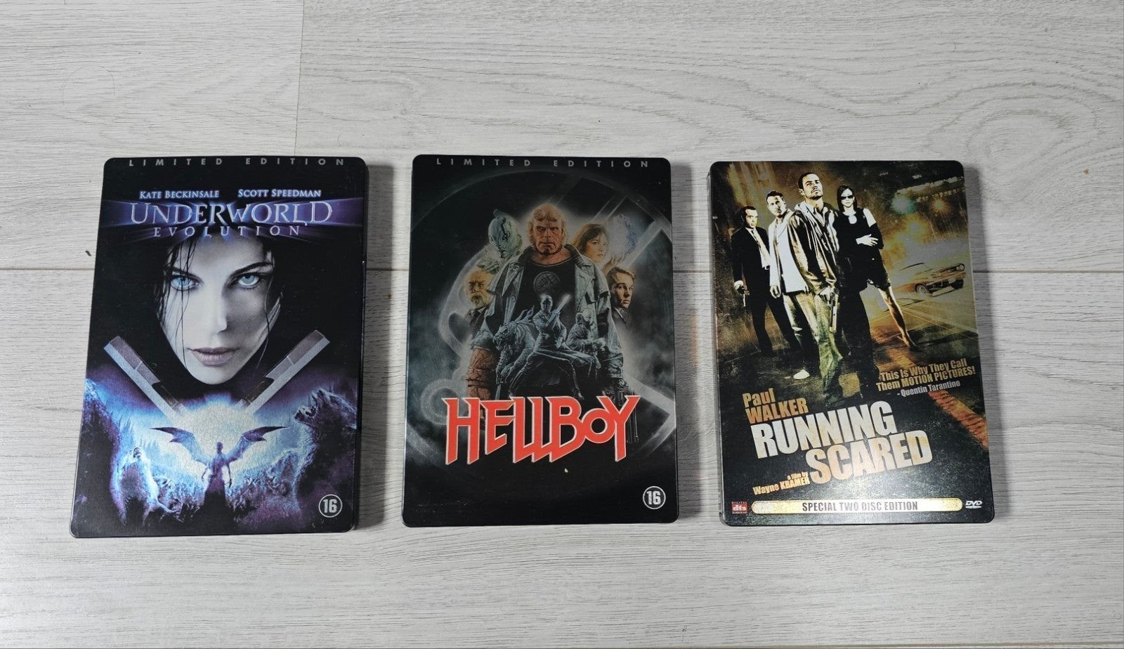 Underworld Evolution,Hellboy,Running Scared, Gebruikt, Vanaf 16 jaar, Speciale editie, Actiethriller