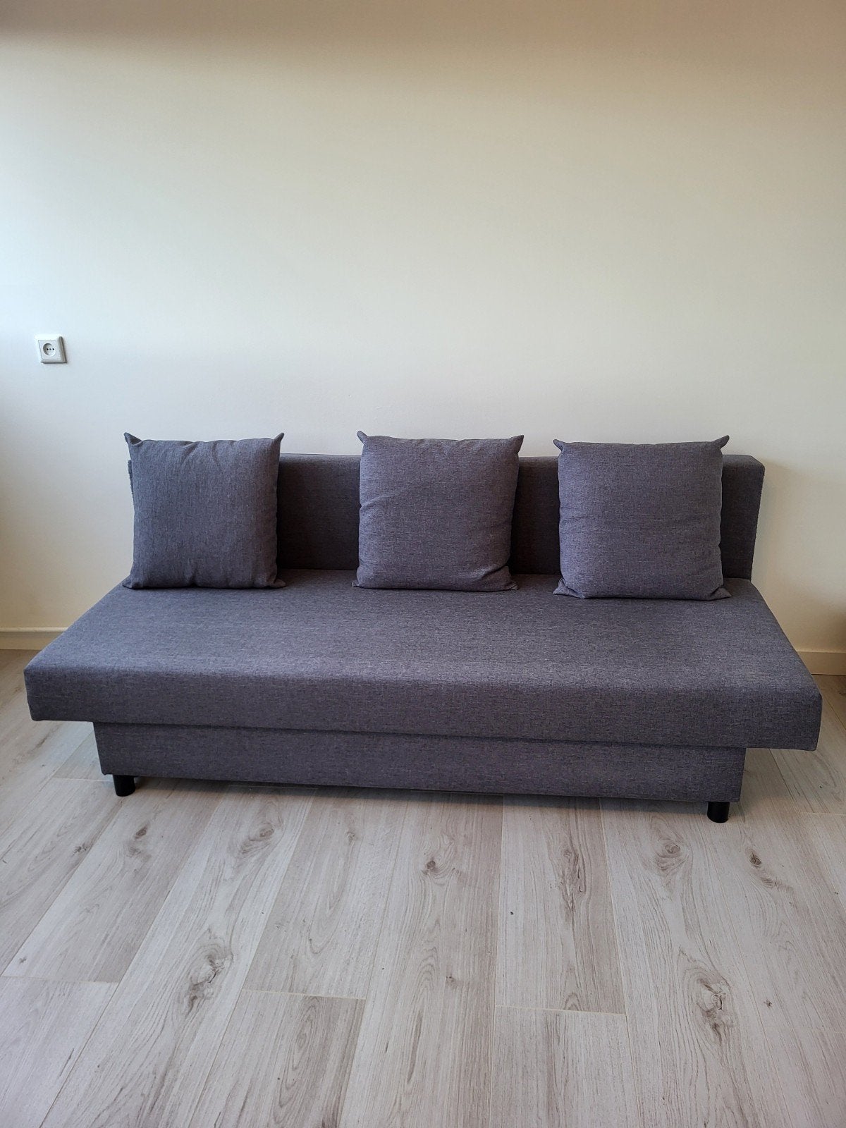 IKEA ASARUM 3-seater sofabed 191x84x73cm Grey, Huis en Inrichting, Slaapkamer | Slaapbanken, Ophalen, Gebruikt, Eenpersoons