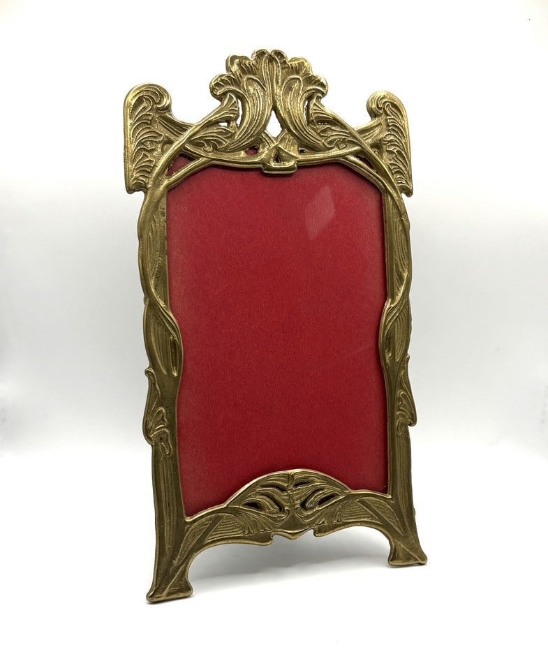 Art nouveau fotolijstje met glasplaatje, Verzenden