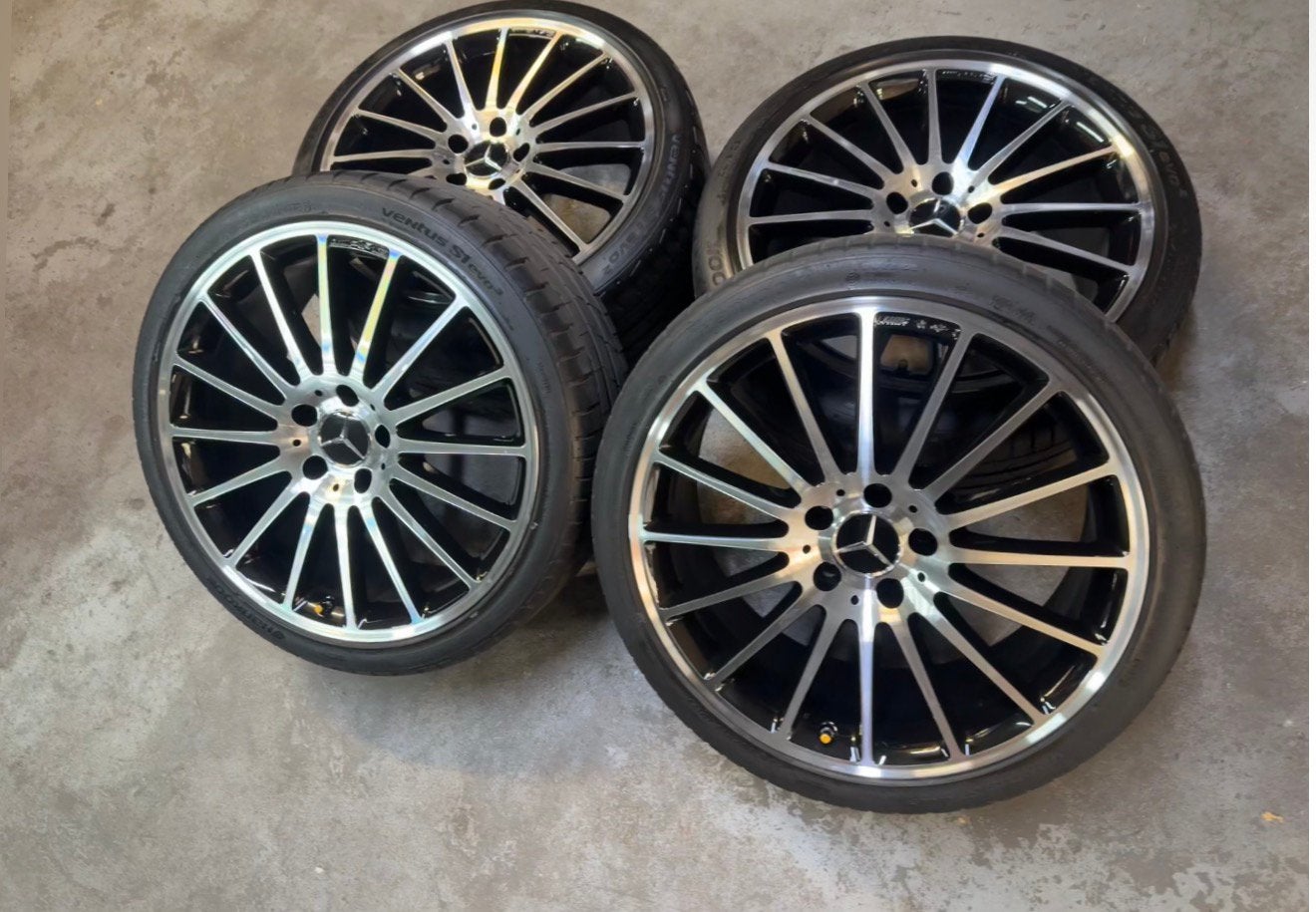 ✅ 19 inch Originele Mercedes velgen 5x112 C63 AMG W204, 19 inch, Gebruikt, Banden en Velgen, Ophalen of Verzenden