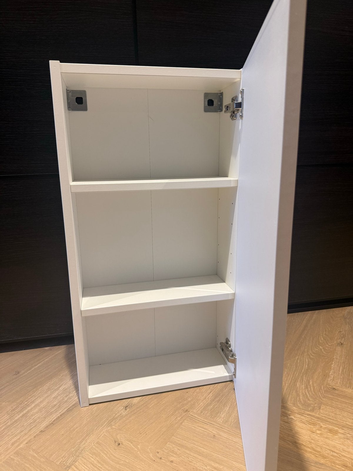 IKEA ENHET wandkast met 2 planken en deur, wit, Huis en Inrichting, Ophalen, Zo goed als nieuw