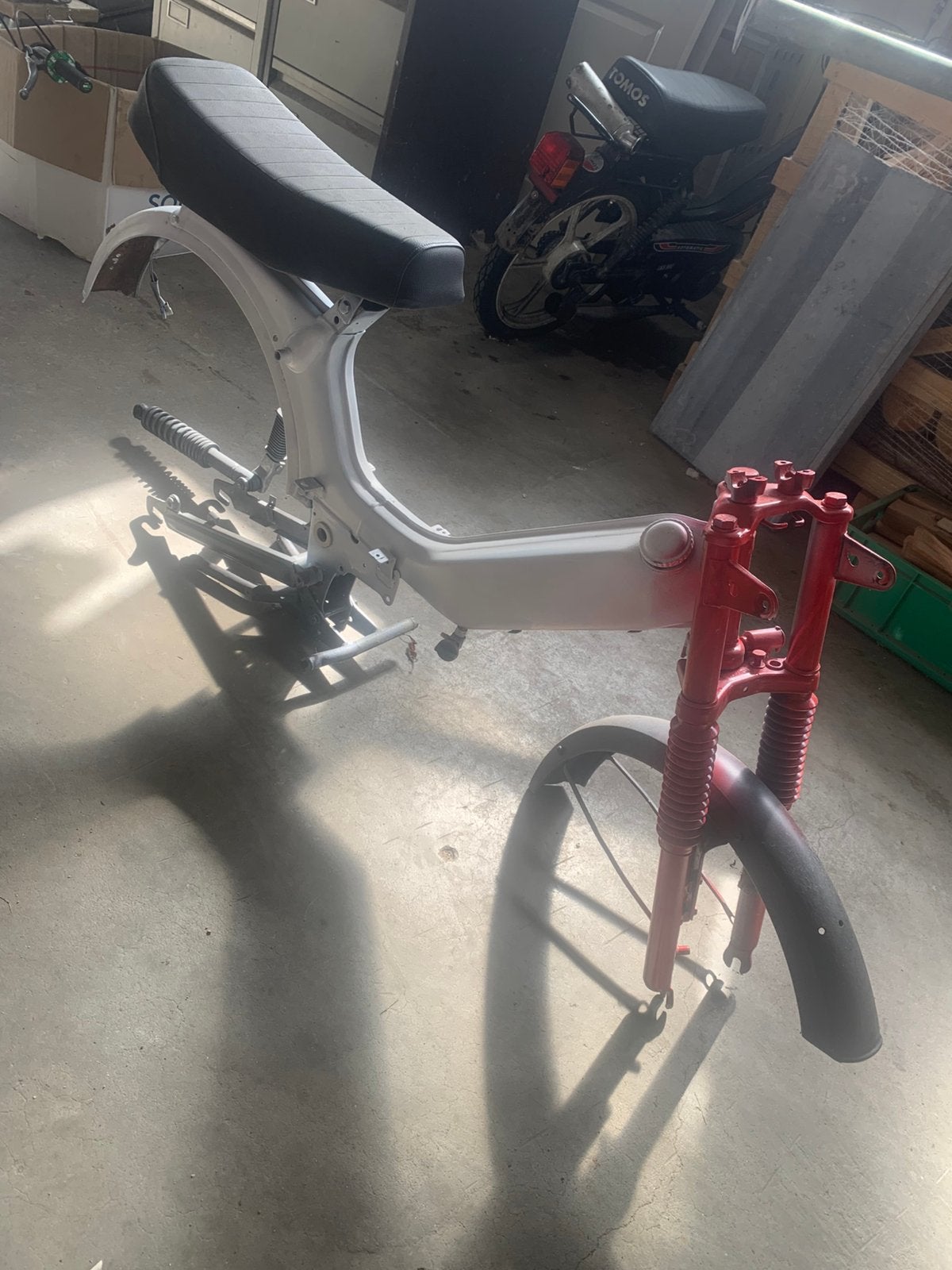 Tomos frame + frame onderdelen, Fietsen en Brommers, Ophalen, Zo goed als nieuw