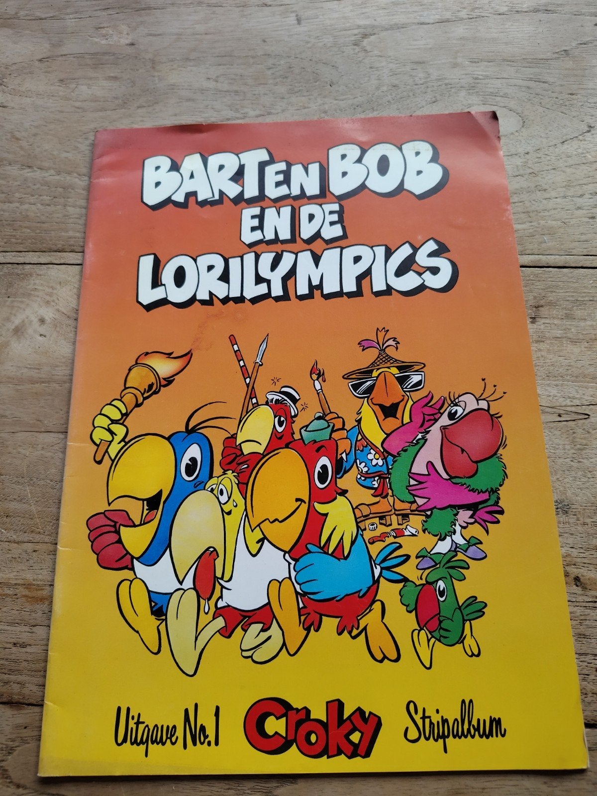 Barten Bob en de Lorilympics - Croky Stripalbum, Eén stripboek, Ophalen of Verzenden, Gelezen, Onbekend