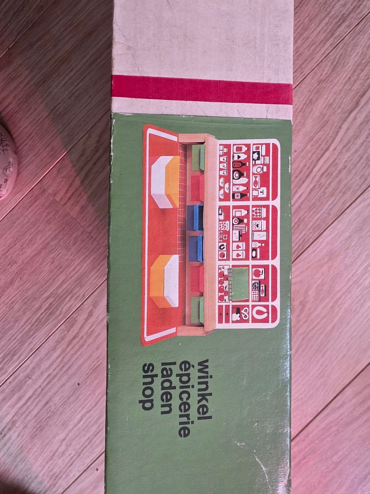 Vintage SIO Houten Speelgoedwinkel – Compleet met originele, Ophalen of Verzenden, Gebruikt