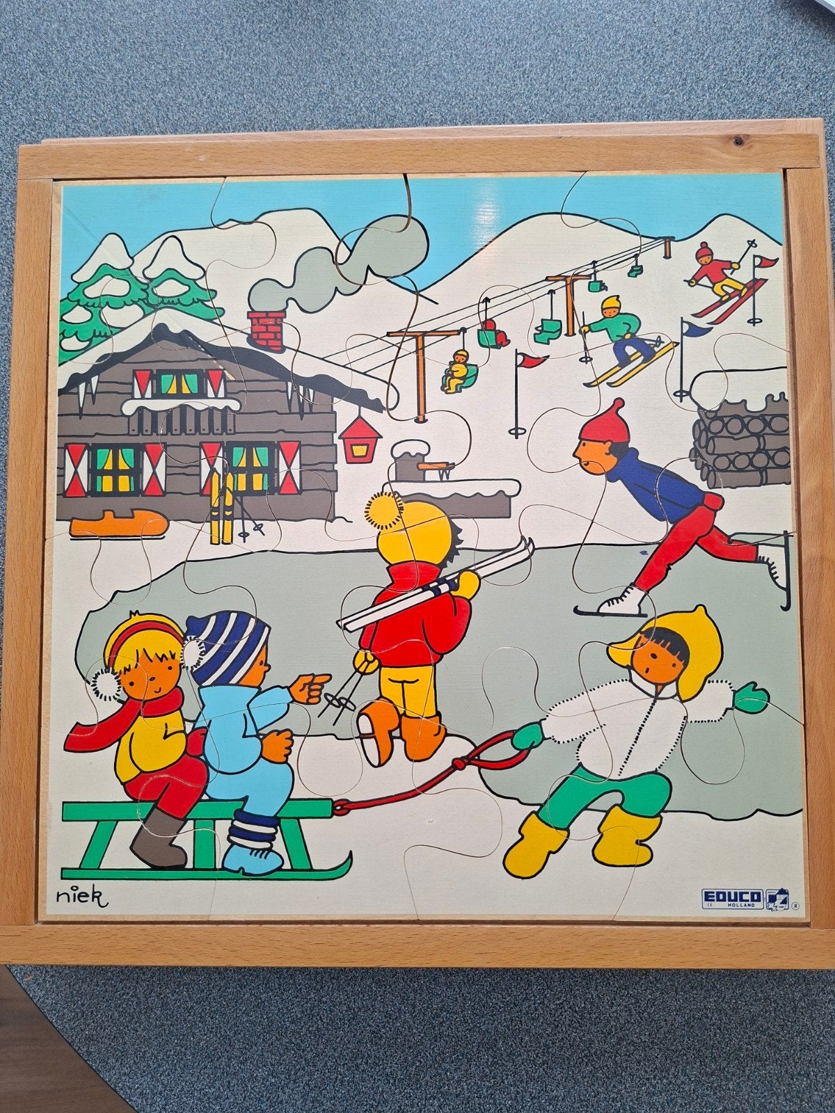 Educo puzzel, Ophalen of Verzenden, 10 tot 50 stukjes, 2 tot 4 jaar, Van hout