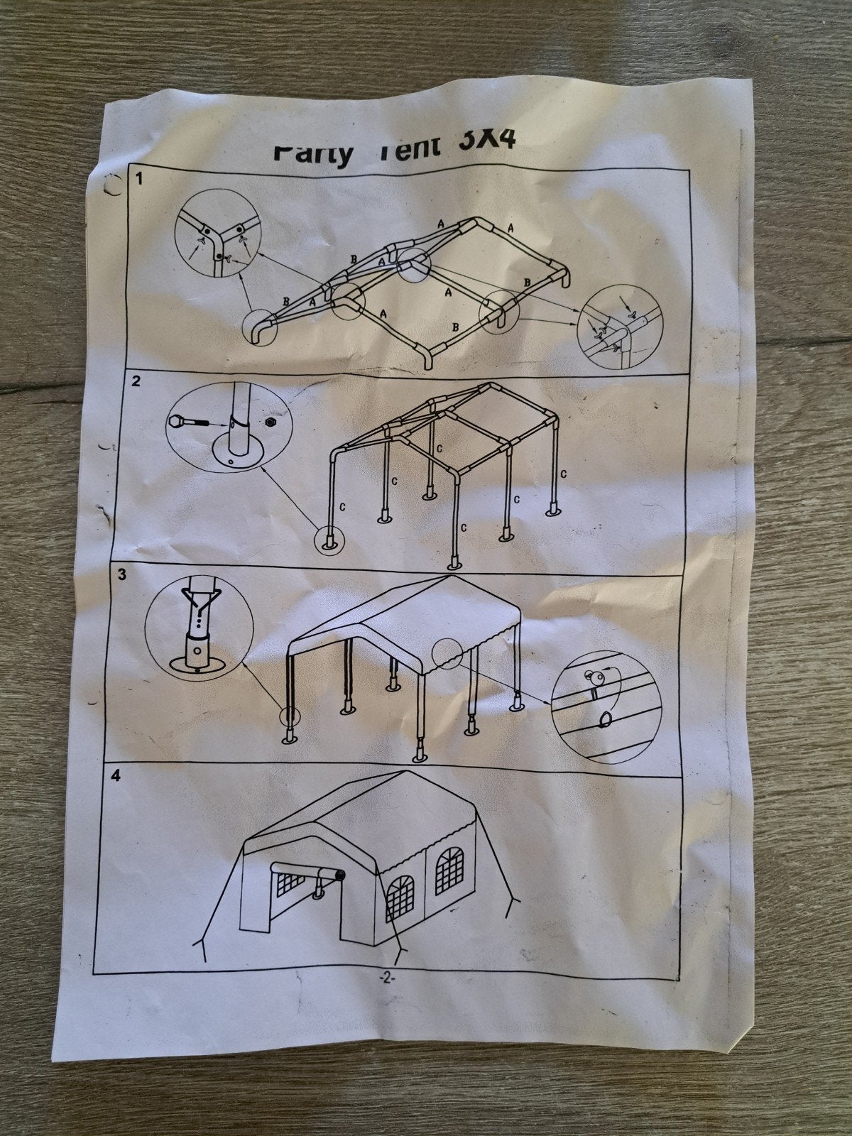 Partytent 3x4 meter - Ideaal voor elk feest!, Ophalen, Gebruikt, Partytent, Minder dan 4 meter