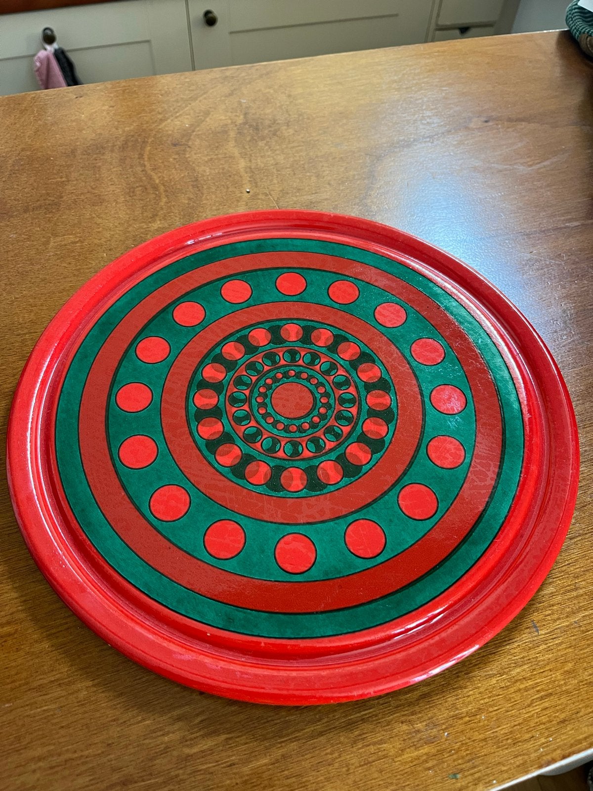 Vintage Herbolzheim Keramik schaal/taartplateau, jaren 70, Ophalen of Verzenden