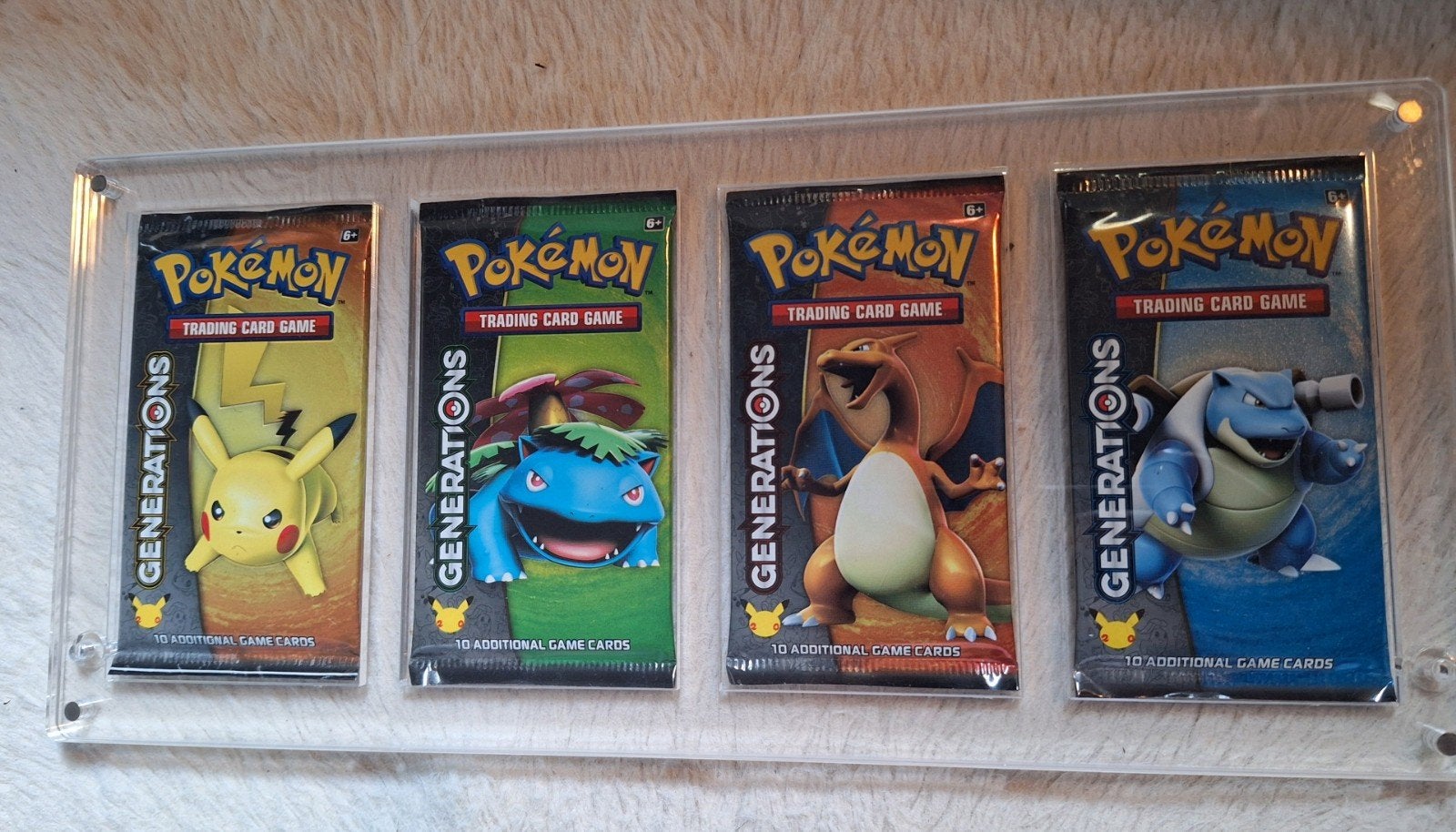 Pokemon Generations booster art set, Ophalen of Verzenden, Zo goed als nieuw, Booster