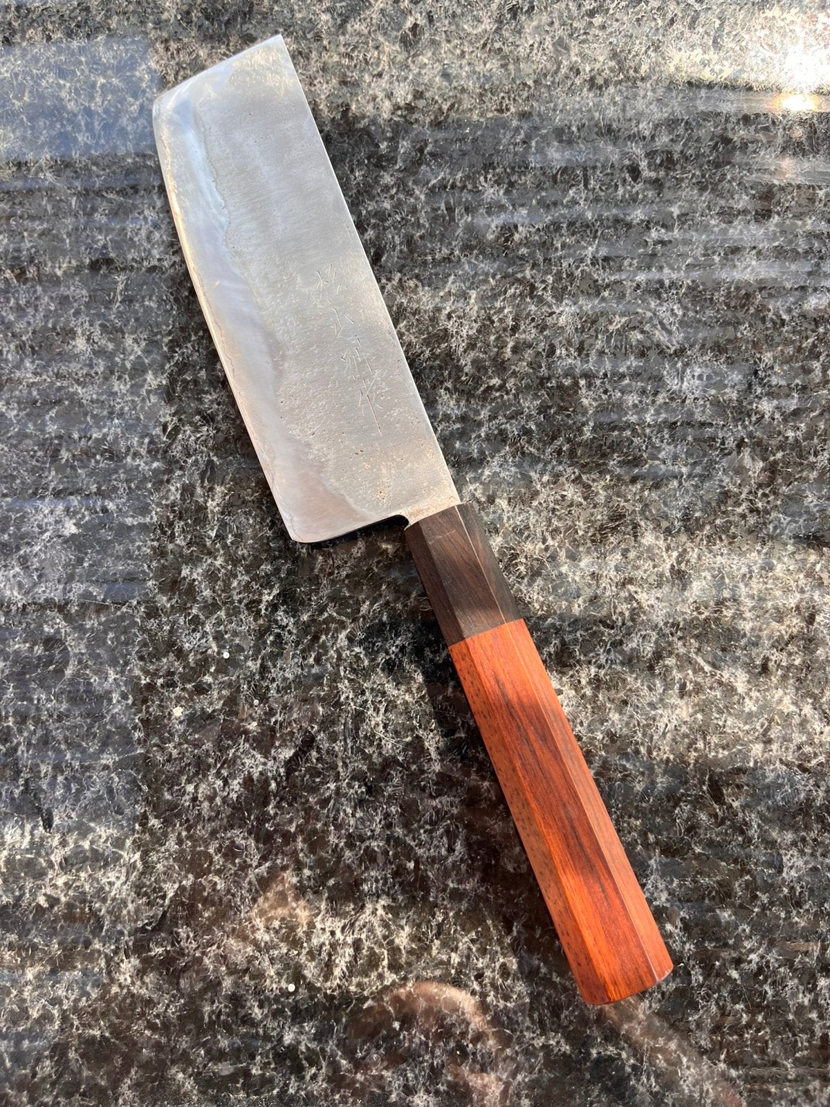 Sugiyama bessaku Shirogami nakiri (japans groenten mes), Ophalen of Verzenden, Zo goed als nieuw, Rvs of Chroom