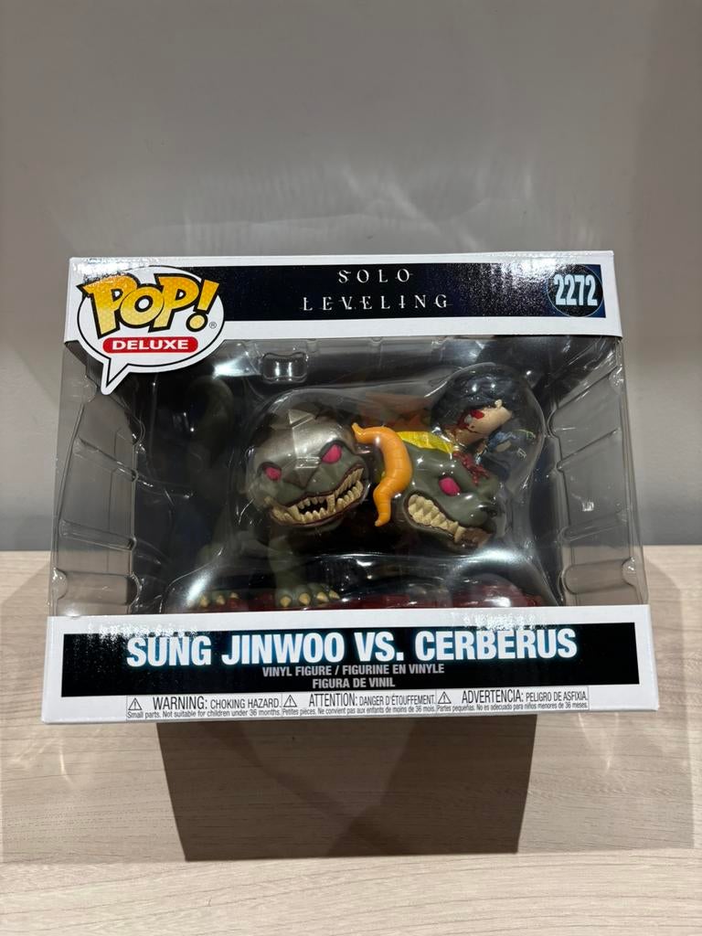 Funko Pop Sung Jinwoo vs Cerberus #2272 Solo Leveling Deluxe, Funko Europe, Ophalen of Verzenden, Zo goed als nieuw, 4th floor, 1 Queen Caroline St, London W6 9YN, Verenigd Koninkrijk
