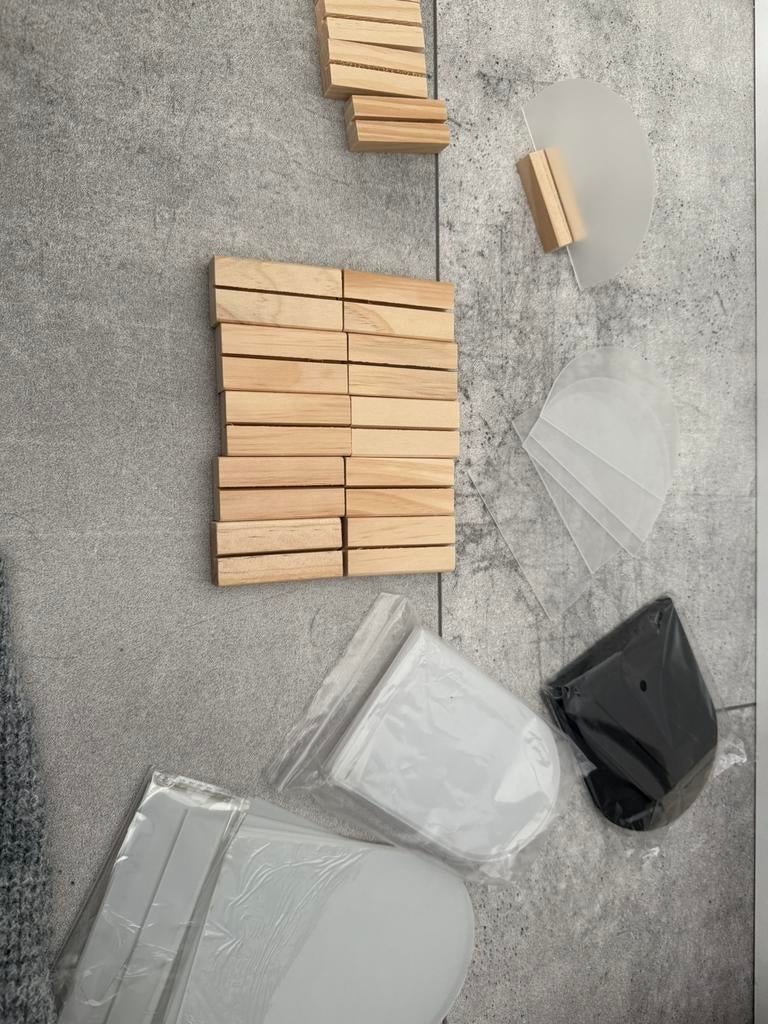 Tafelkaart/bord +houder, Ophalen, Nieuw, Knutselmateriaal