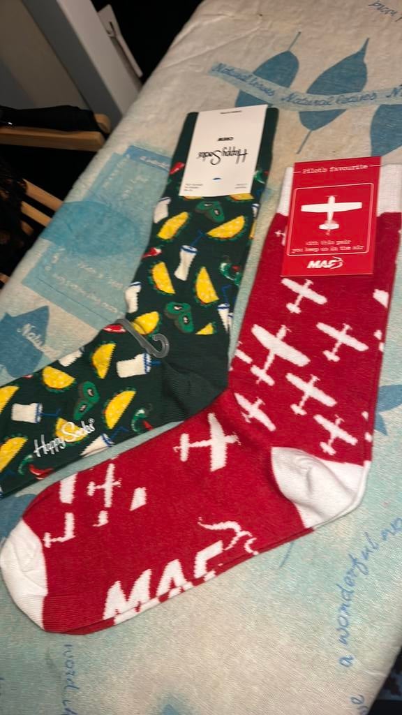 Twee paar leuke sokken, Kleding | Heren, Sokken en Kousen, Ophalen of Verzenden, Zo goed als nieuw, Maat 43 t/m 46, Overige kleuren