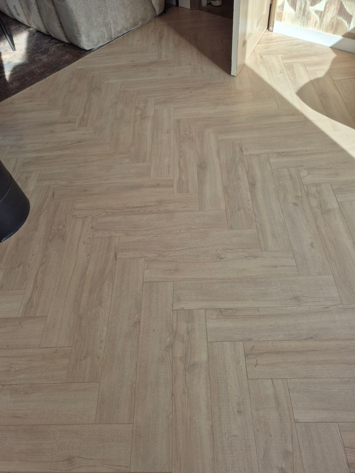 VT Wonen Visgraat Laminaat - Ruim 55 m² met ondervloer, Ophalen, 50 tot 150 cm, Zo goed als nieuw, 10 m² of meer