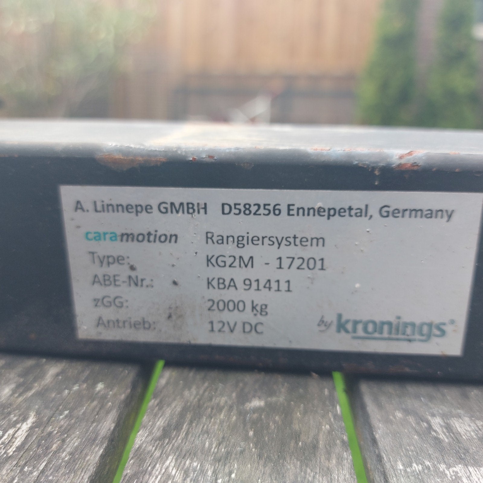 Caravanmover aan zet wartel motor A defect - Caramotion KG2M, Caravans en Kamperen, Ophalen, Gebruikt
